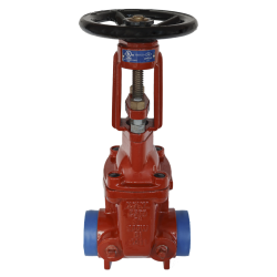 OS&Y Gate Valve 135Q, Groove x Groove, 300psi